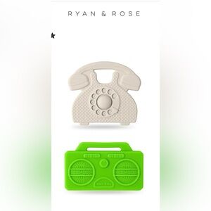 Ryan & Rose Retro teether set NWT